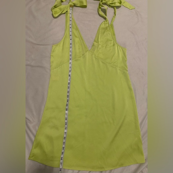Stine Goya Rosario Dress color Yuzu/Green size Medium Tie Bow Straps NWT - Picture 11 of 15